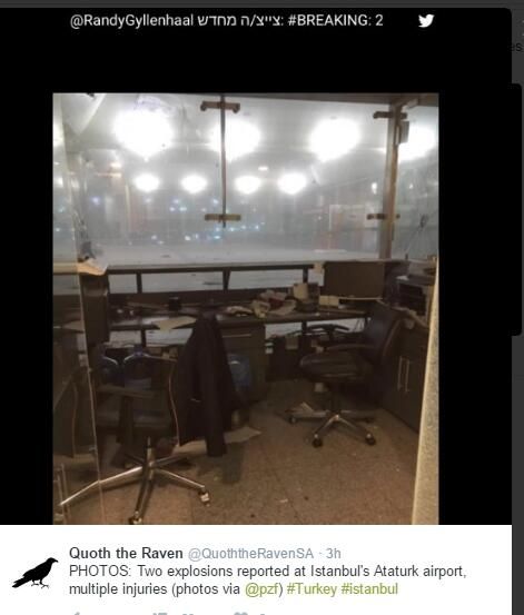 伊斯坦布爾阿塔圖爾克國(guó)際機(jī)場(chǎng)當(dāng)晚發(fā)生的爆炸已造成28人死亡(Belaid 伊斯坦布爾阿塔圖爾克國(guó)際機(jī)場(chǎng)當(dāng)晚發(fā)生的爆炸已造成28人死亡(Belaid